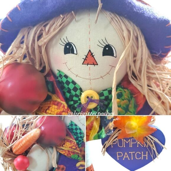 FALL  THANKSGIVING 20" in. Scarecrow Straw Doll - Picture 6 of 10